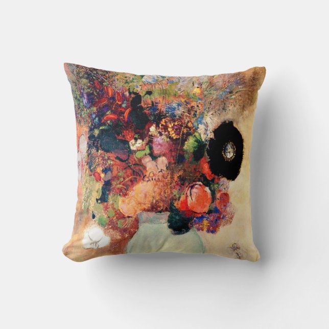 Cojín Decorativo Odilon Redon - Amamillador negro (Anverso)