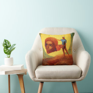 Cojín Decorativo Odilon Redon, Figura, 1876
