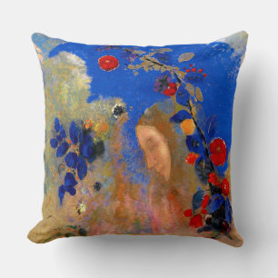 Cojín Decorativo Odilon Redon - Perfil bajo un arco,