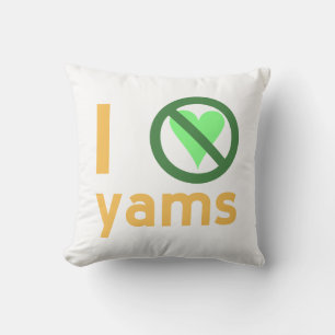 Cojín Decorativo Odio los Ñames No Amor