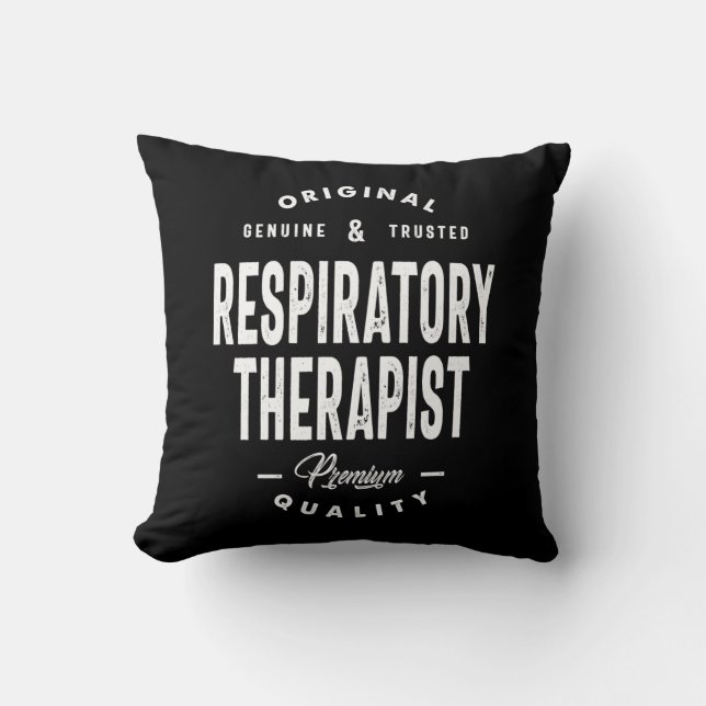 Cojín Decorativo Oferta de empleo de terapeuta respiratoria (Anverso)