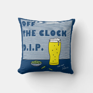 Cojín Decorativo Off the Clock D.I.P. (Bebe en paz)