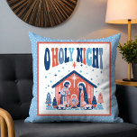 Cojín Decorativo Oh Buenas Noches Navidades religiosos Natividad Es<br><div class="desc">Oh Holy Night Religious Navidades Nativity Scene Cojines decorativos presenta el texto "O Holy Night" en la tipografía de escritura moderna sobre la escena de la natividad de los Navidades. Perfecto para regalos de Navidad,  decoración de Navidades y más. Creado por Evco Studio www.zazzle.com/store/evcostudio</div>
