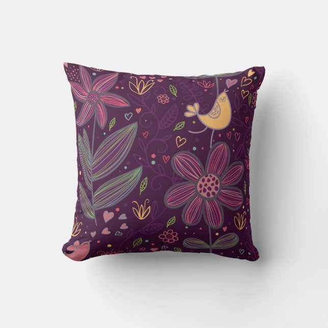 Cojín Decorativo Oh chirrido amarillo (Anverso)