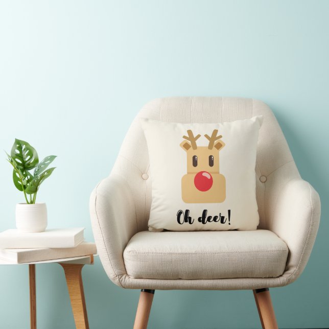 Cojín Decorativo Oh Navidades Deer (Silla)