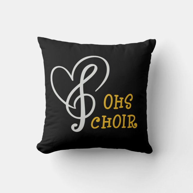 Cojín Decorativo OHoir Corazón/Pilar oscuro Tigre (Anverso)