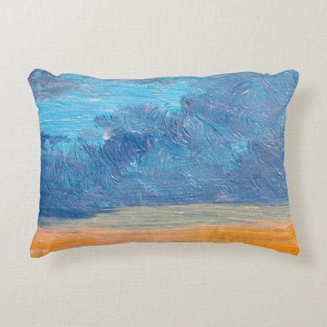 Cojín Decorativo Oil paintings landscape. Fine art. abstract,art,ba (Anverso)