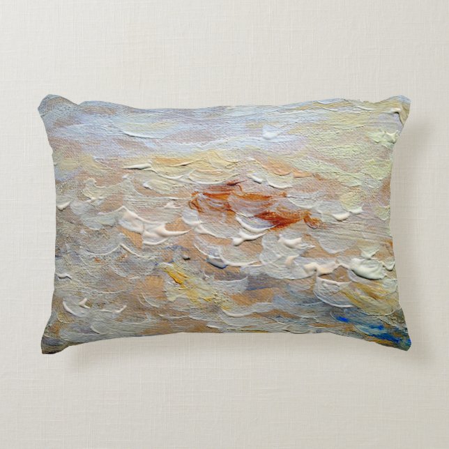 Cojín Decorativo Oil paintings texture, fine artbackground,abstract (Anverso)