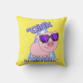Cojín Decorativo Oink pero hágalo de moda