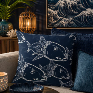 Cojín Decorativo Oio - estampado de sábalo hawaiano