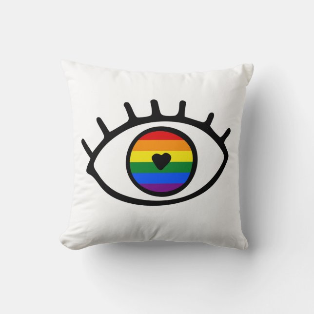 Cojín Decorativo Ojo arcoiris (Anverso)