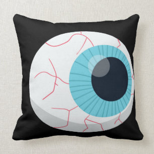 Cojín Decorativo ojo azul del feliz Halloween