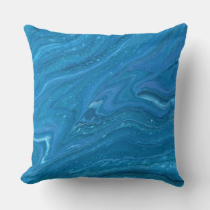 Cojín Decorativo Ojo de Águila 2 Azul Abstracto