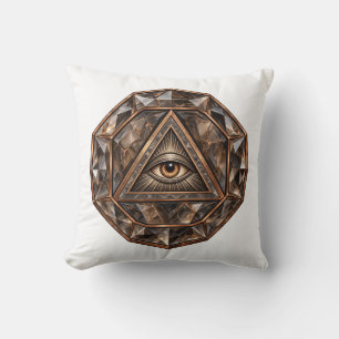 Cojín Decorativo Ojo de Cuarzo Ahumado