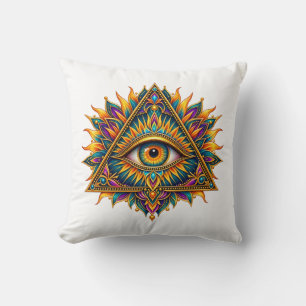 Cojín Decorativo Ojo de Helecho Dorado