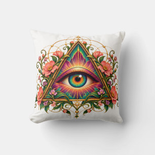 Cojín Decorativo Ojo de mosaico floral