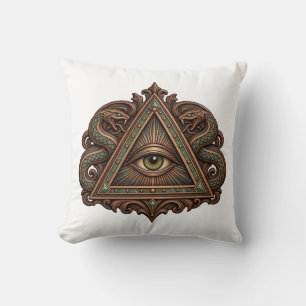 Cojín Decorativo Ojo de pergamino de serpiente