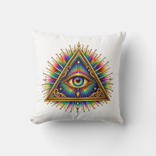 Cojín Decorativo Ojo de Sol Cobalto