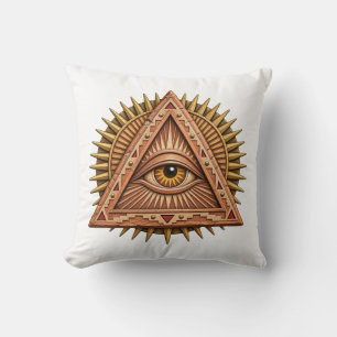 Cojín Decorativo Ojo de Sol de Terracota