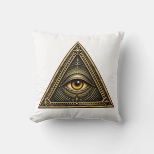 Cojín Decorativo Ojo de Tríada de Obsidiana