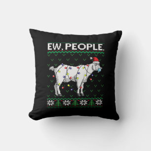 Cojín Decorativo Ojo Gente Goat Santa Ugly Christmas Gift