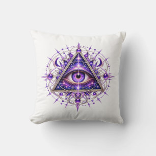 Cojín Decorativo Ojo Lunar Violeta
