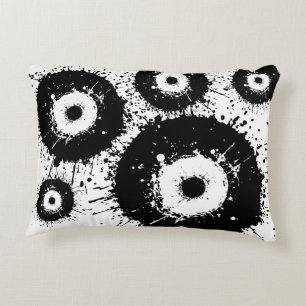 Cojín Decorativo Ojo malvado negro y blanco