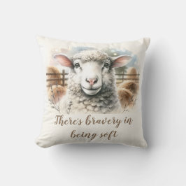 Cojín Decorativo Ojo suave: Oveja suave de lana