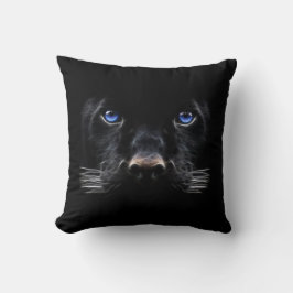 Cojín Decorativo Ojos Azules Pantera Negra