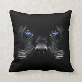 Cojín Decorativo Ojos Azules Pantera Negra