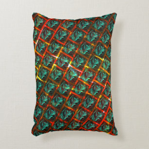 Cojín Decorativo "Ojos con marco" azules, cuadrados, rasguños o ral