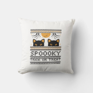 Cojín Decorativo Ojos de gato de Halloween espeluznantes Trendy Gr
