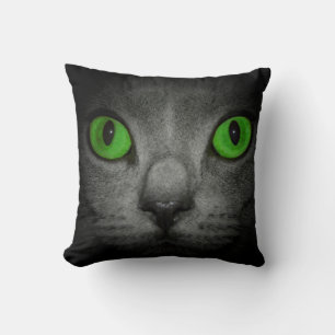 Cojín Decorativo Ojos de gato dos lados diferentes  -