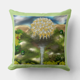 Cojín Decorativo Ojos surrealistas Sueño de Dandelions Resumen arte