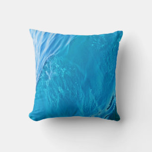 Cojín Decorativo Ola de agua azul