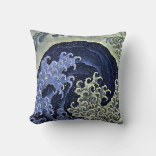 Cojín Decorativo Ola Femenina de Hokusai