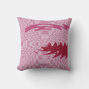 Cojín Decorativo Ola rosa Funky Art Design Resumen Pillow