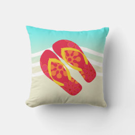 Cojín Decorativo Olas de playa de Red Flip Flops