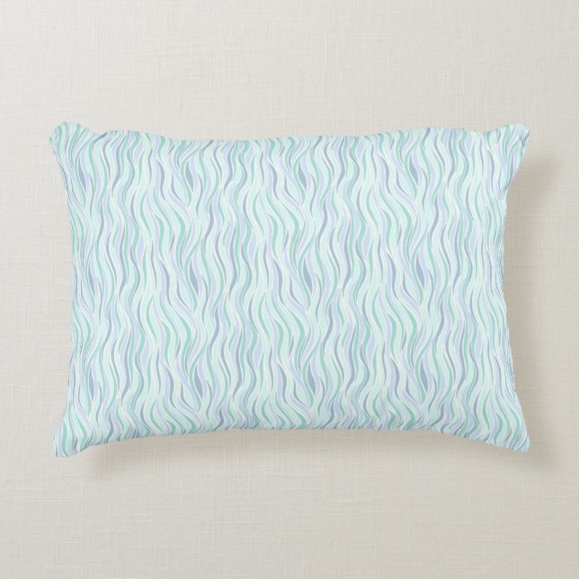Cojín Decorativo Olas de Vidrio de Mar (Anverso)