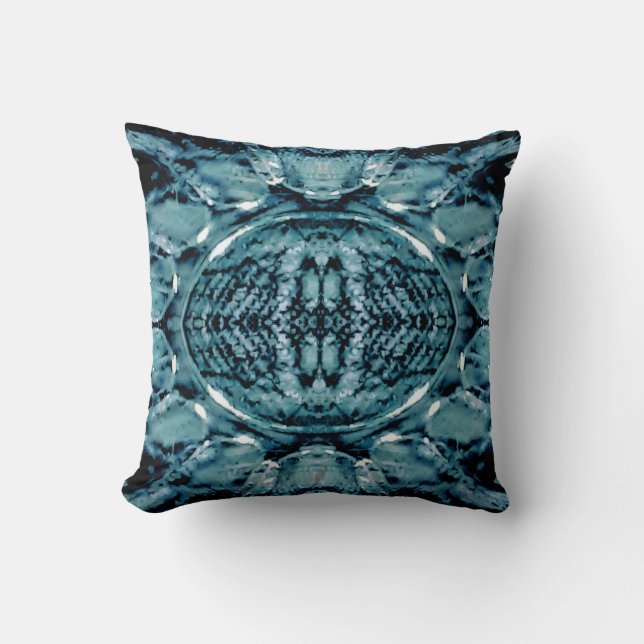 Cojín Decorativo Olas de Vidrio Líquido (Anverso)
