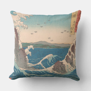 Cojín Decorativo Olas japonesas Naruto Remolino Arte Oceánico