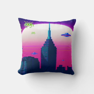 Cojín Decorativo Olas nocturnas y Vapor Daze