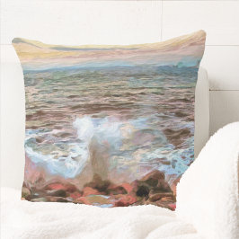 Cojín Decorativo Olas rocosas 0742