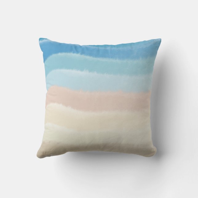 Cojín Decorativo Olas saladas de la costa (Reverso)