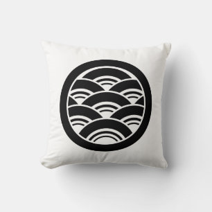 Cojín Decorativo Olas superpuestas en círculo