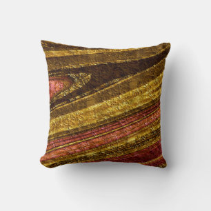 Cojín Decorativo Olas texturadas decoración abstracta purpurina de 