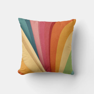 Cojín Decorativo Olas y formas coloridas en diseño