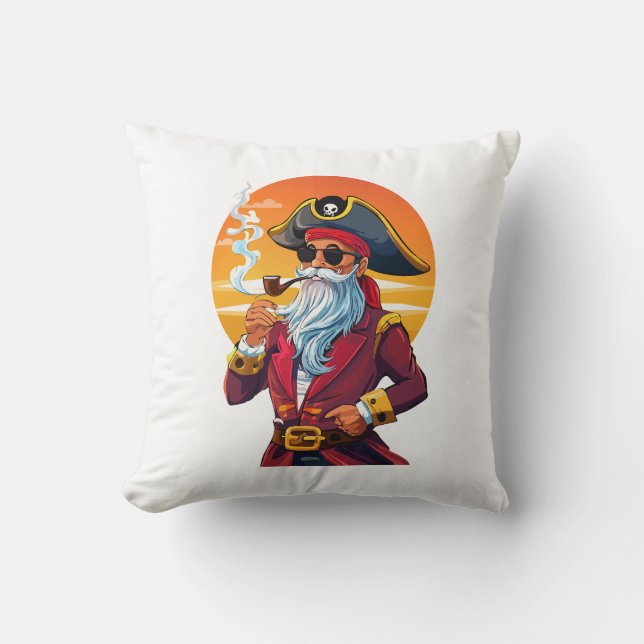 Cojín Decorativo Old pirate captain (Anverso)