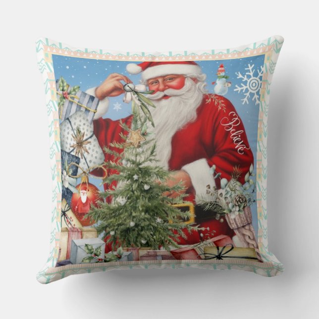 COJÍN DECORATIVO OLD SAINT NICK (Reverso )