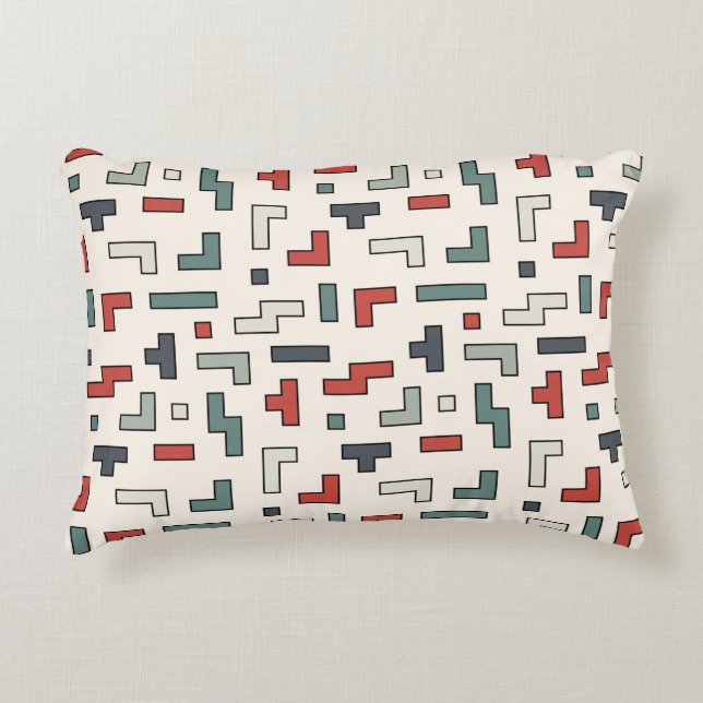 Cojín Decorativo Old video game square seamless pattern,background  (Anverso)